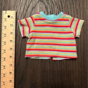 American Girl Bitty Baby Multicolor Striped Doll Shirt